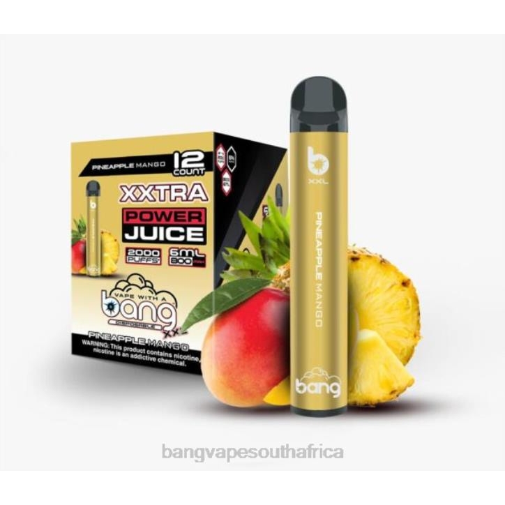 Bang Gang vape - Pineapple Mango Bang Vape XXL 2000 puffs X0VV21